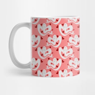 Love Ghost Pink Pattern Mug